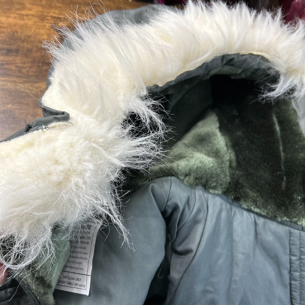 US Military N-3B Extreme Cold Weather Parka Jacket Snorkel Menโs Size X-Large - Picture 7 of 9
